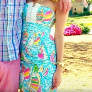 Lilly Pulitzer strapless dress